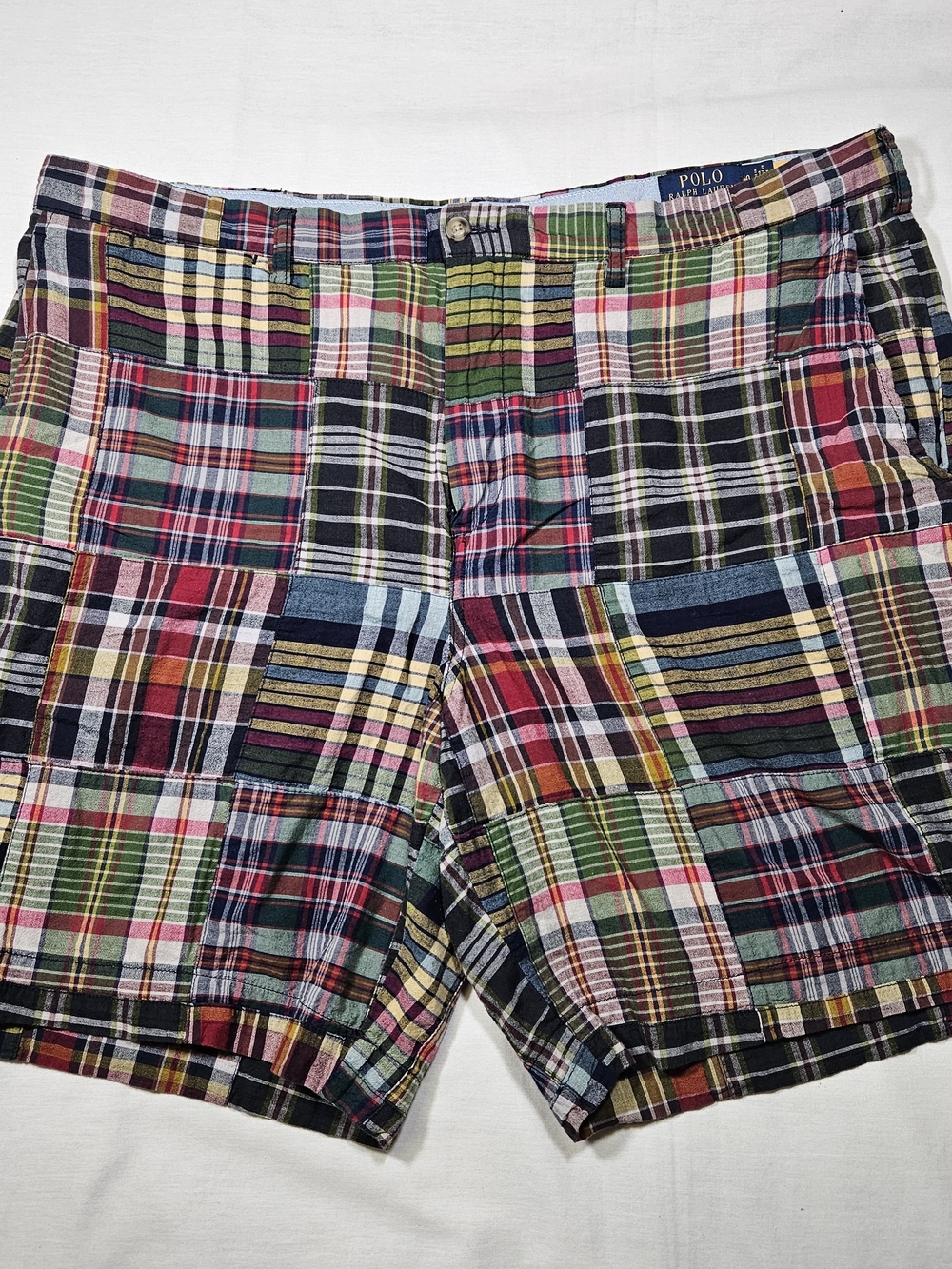 Polo Ralph Lauren Men's Patchwork Plaid Classic Fit Shorts Size 40